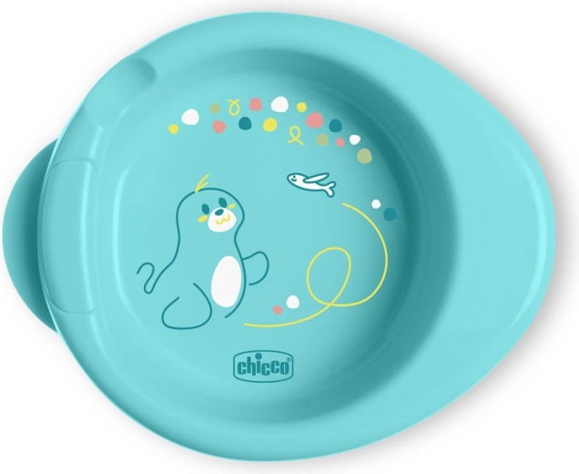 Chicco protiskluzový termotalíř Warmy teal 6m+