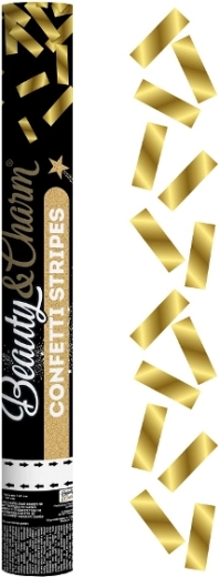 Pneumatické konfety – zlaté fóliové proužky