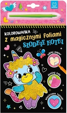 Omalovánka s magickými fóliemi Sladké kočičky