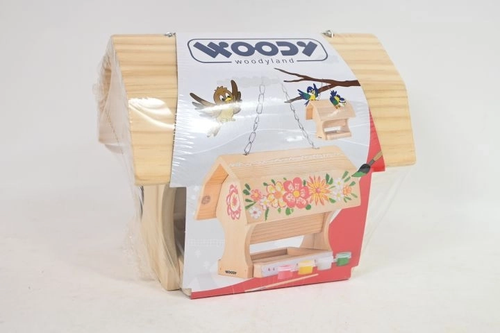 WOODYLAND Dřevěné krmítko pro ptáky k malování