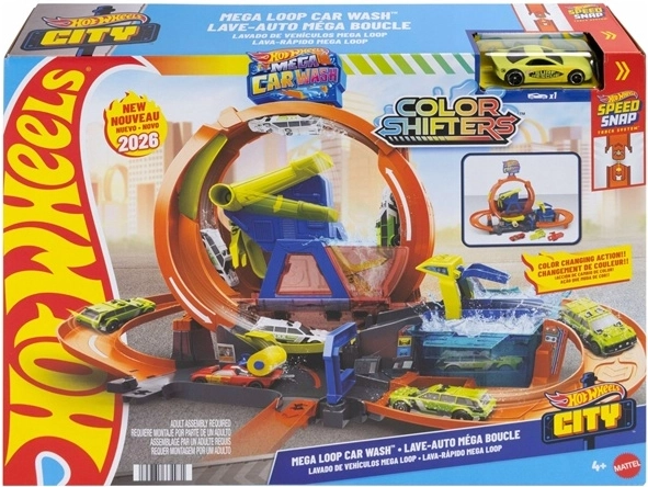 Hot Wheels City Mega myčka se smyčkou