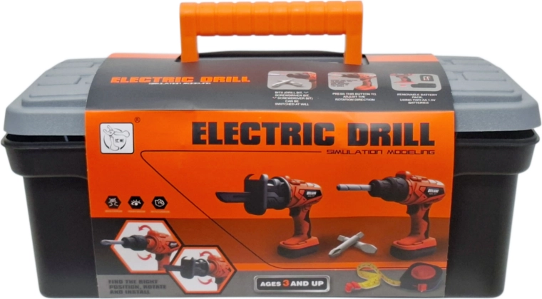Dětská elektrická vrtačka v kufříku