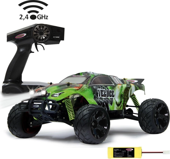 RC monster truck Jamara Veloce 4WD 1:10 s LED osvětlením