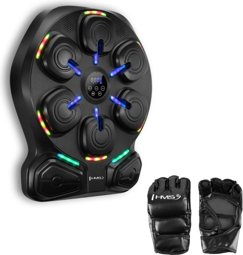 Elektronický boxerský terč HMS TB13 s LED, Bluetooth a rukavicemi