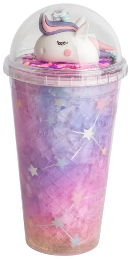 Kelímek s víčkem a brčkem Jednorožec 480 ml