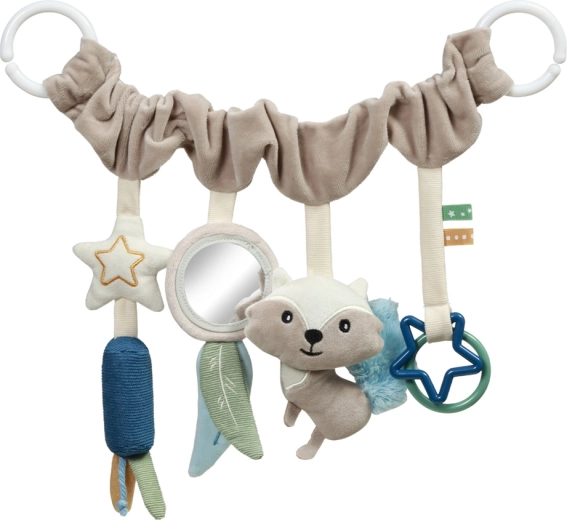 Závěsná hrazdička BABYONO Raccoon pro kočárek a autosedačku