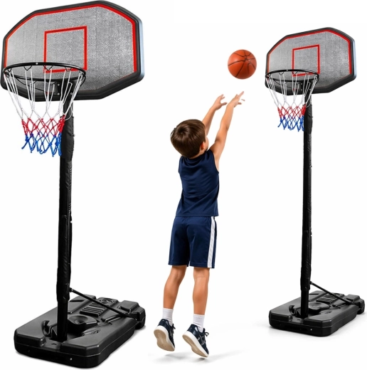 Volně stojící nastavitelný basketbalový koš 200–305 cm