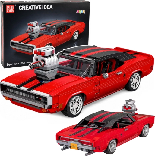 Konstrukční stavebnice sportovní auto Charger červené (1869 dílků)