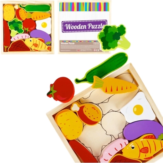 Dřevěné vkládací puzzle Kuchyně