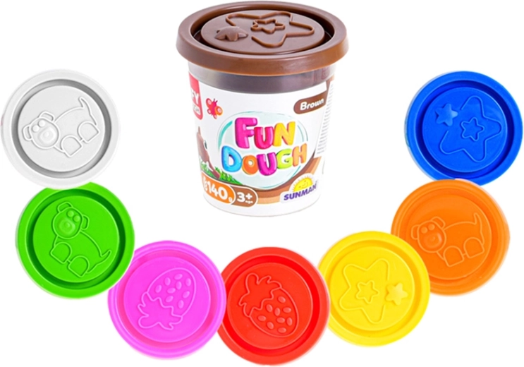 Modelovací hmota v kelímku 140 g – sada 8 barev