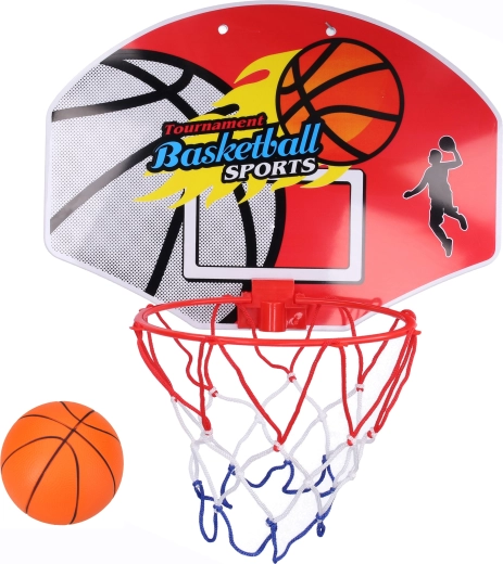 Basketbalový koš s míčem