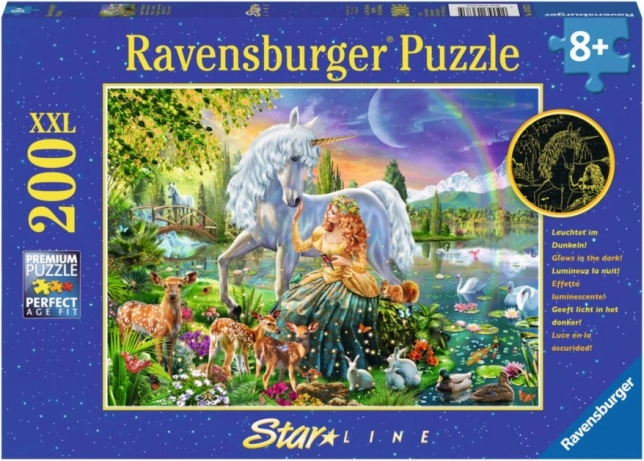 Svítící puzzle Ravensburger Magická krása XXL 200 dílků