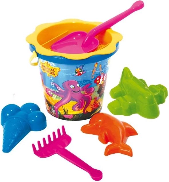 Sada na písek s hráběmi 7 ks mix