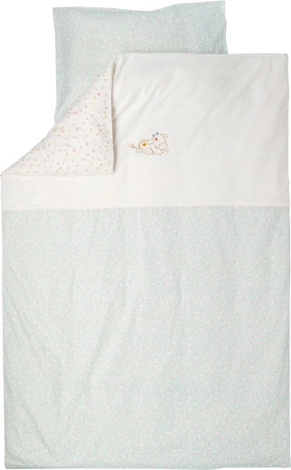 Nattou ložní souprava do postýlky 2dílná 100 × 140 cm a 40 × 60 cm Mila, Zoe & Lana