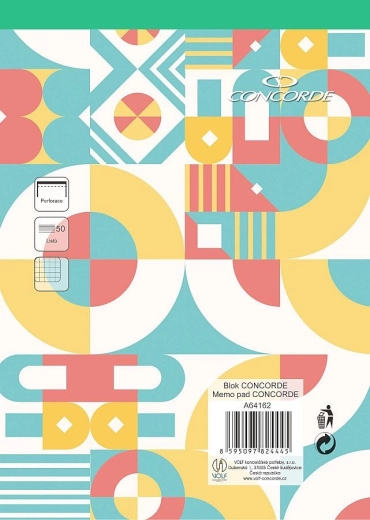 Blok A4 čtverečkovaný, 50 listů