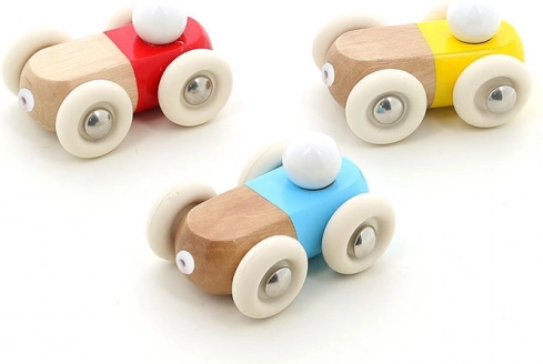 Vilac dřevěné mini autíčko žluté