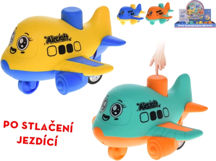 Dětské tlačítkové letadlo 10 cm