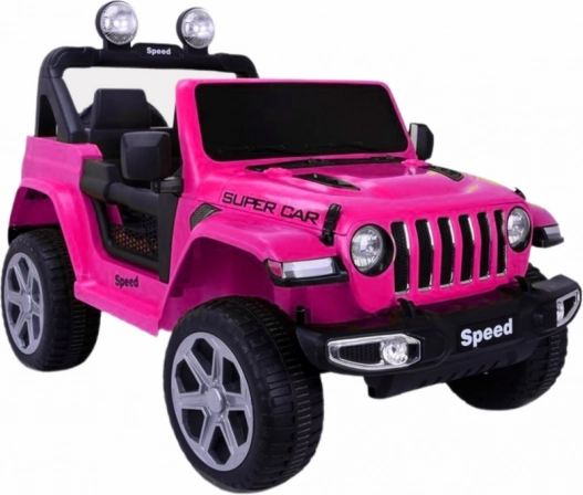 Dětské auto na baterie růžové lakované 4x4