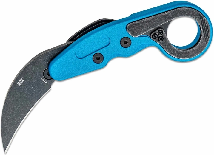 CRKT Provoke Blue Metallic karambit s kinematickým otevíráním