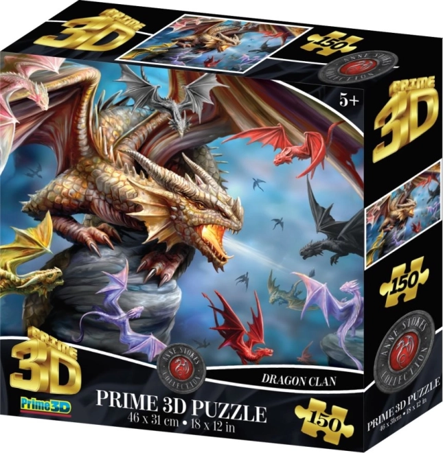 3D puzzle dračí klan – 150 dílků