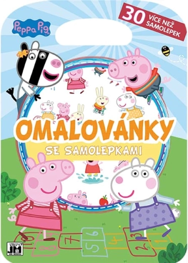 Omalovánky se samolepkami Prasátko Peppa