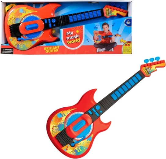 Dětská rocková elektrická kytara na baterie