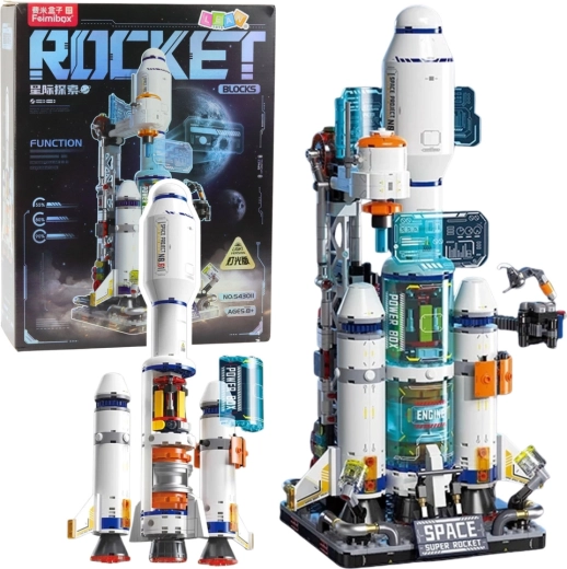 stavebnice vesmírná raketa a kosmická stanice, 815 dílků