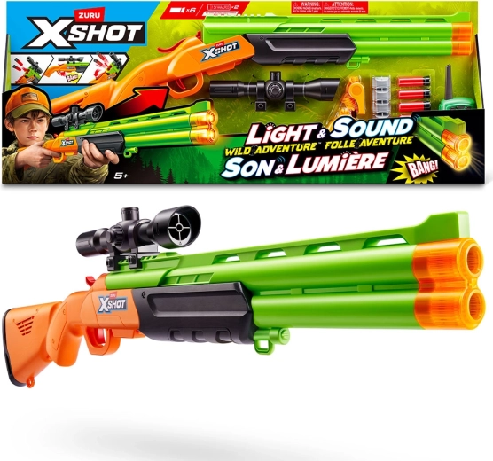 X-SHOT puška se zaměřovačem, 6 pěnových nábojů