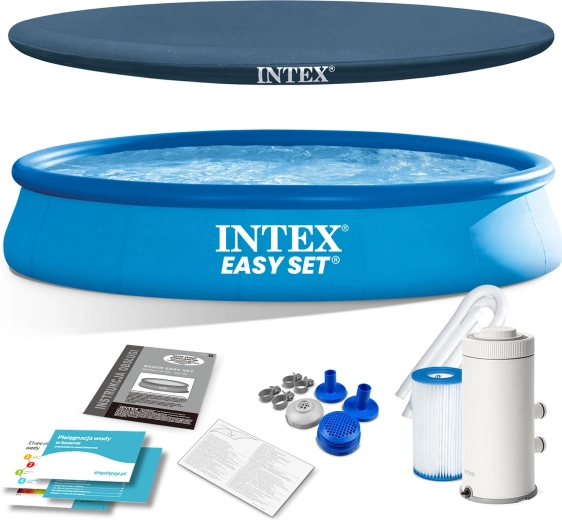 Zahradní rozkládací bazén 457 × 84 cm 4v1 INTEX