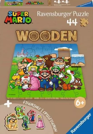 Ravensburger dřevěné puzzle Super Mario – 44 dílků