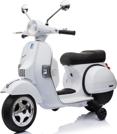 Dětský elektrický skútr Vespa PX150 bílý