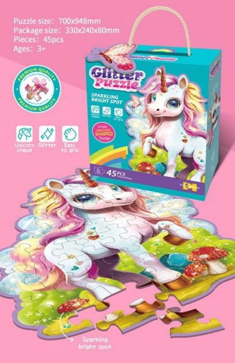 Dětské puzzle Jednorožec 45 dílků