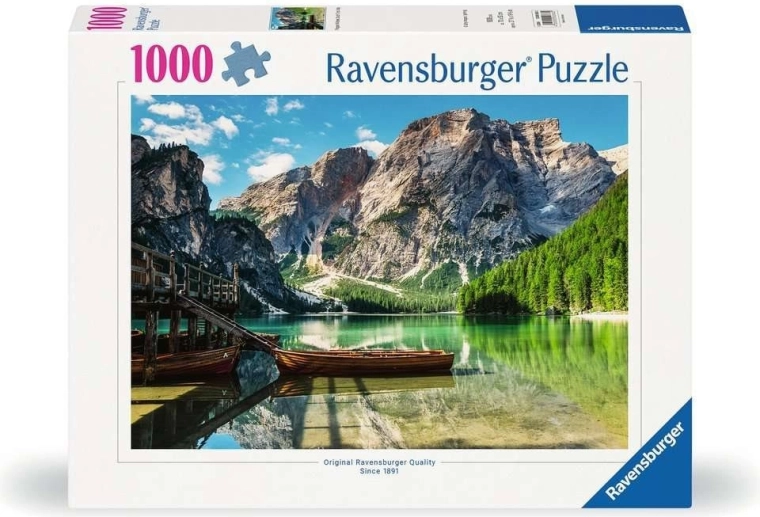 Ravensburger puzzle Lago di Braies, Itálie 1000 dílků