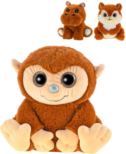 Voňavé plyšové zvířátko safari sedící 18–19 cm karamel - 1 kus