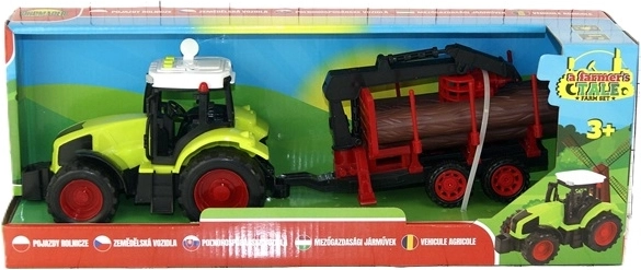 Dětský farmářský traktor se zvuky a přívěsem