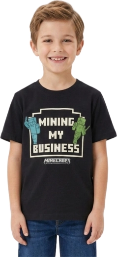 Dětské bavlněné tričko Minecraft Creeper zelené – Velikost: 122-128