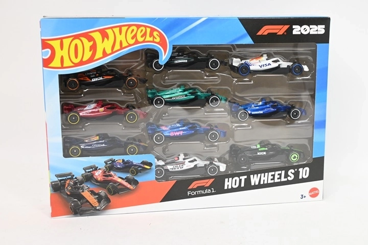 Hot Wheels sada aut Formule 1 Race Team 10 ks