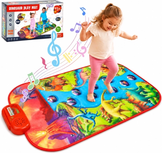 Woopie velká interaktivní hudební podložka piano XL dinosauři