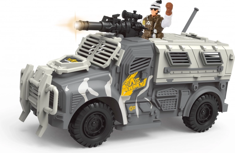 Vojenské auto s efekty