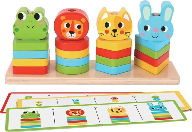 Babu dřevěná edukativní hra zvířátka