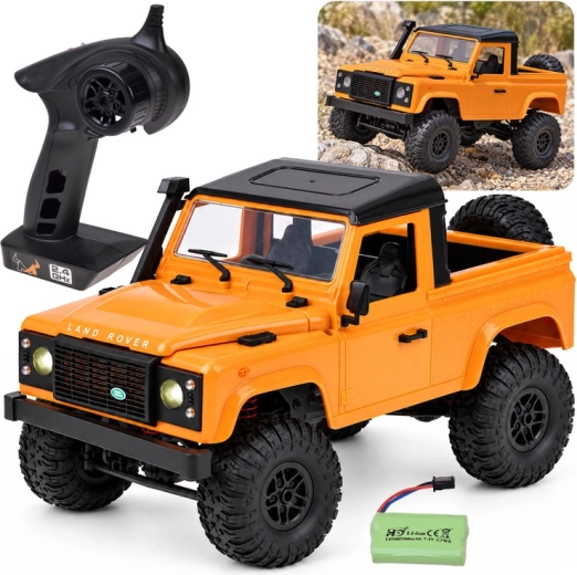 Dálkově ovládané terénní auto Land Rover Defender Pickup 4x4 v měřítku 1:12