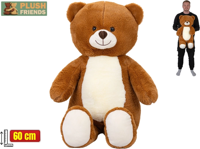 Plyšový medvěd sedící 60 cm Plush Friends