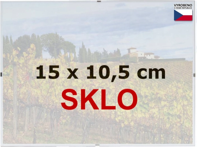 Rám Euroclip 15x10,5cm sklo