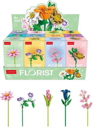 Lelebrother Florist klasické luční a zahradní květy (12 druhů) - 1 kus
