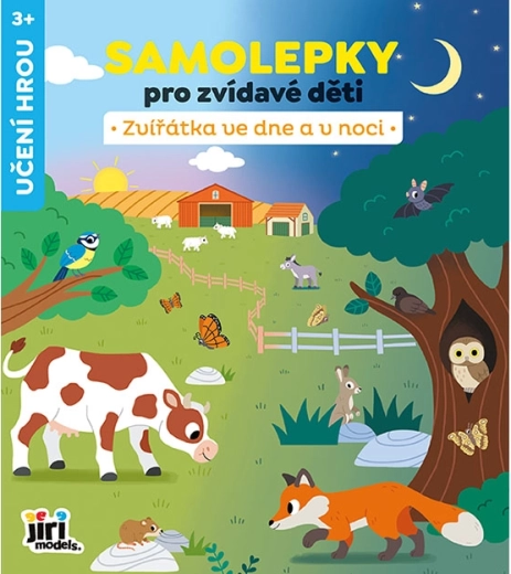 Samolepky pro zvídavé děti: Zvířata ve dne a v noci