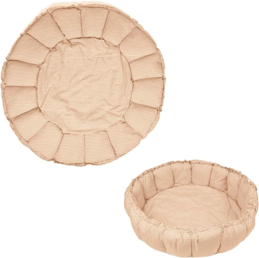 Play&Go Coco Bloom dětské hnízdo 3v1 stripes brown