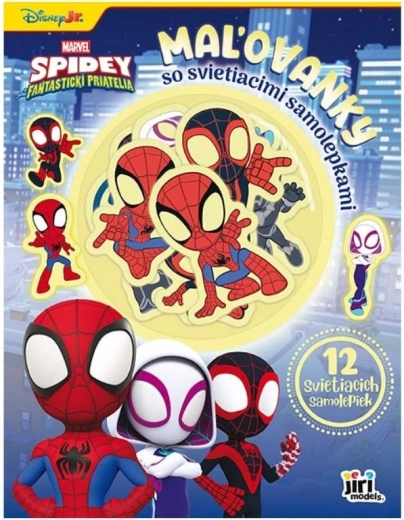 Maľovánky se svítícími samolepkami Spidey