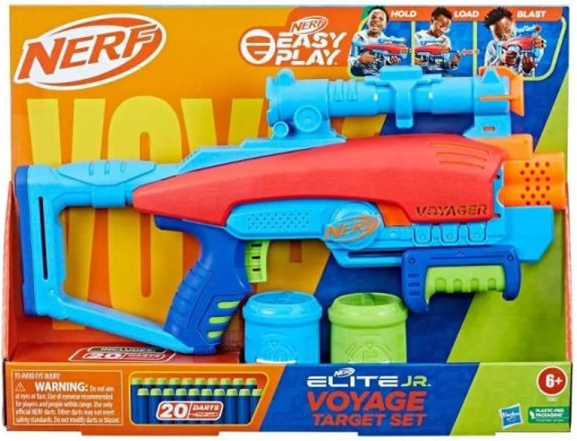 Nerf Elite Junior Voyager Target Set – dětská pistole se šipkami a terči