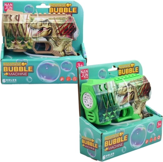 Bublifuková pistole dinosaurus na baterie 16 cm