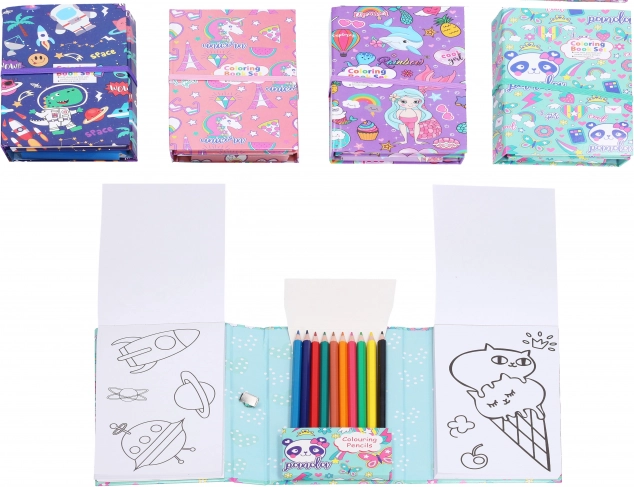 Cestovní omalovánky s pastelkami 2×30 listů